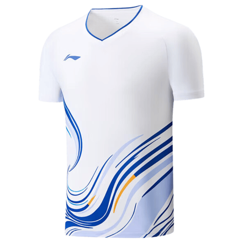 LI-NING 2026 New International Star Badminton Competition Quick-Dry Breathable Short Sleeve Sportswear