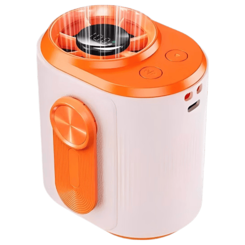 AUX Portable Waist Hanging Fan Small Turbo Electric Fan Outdoor Camping Neck Hanging Dormitory Long Battery Life Mini USB Rechargeable High Wind