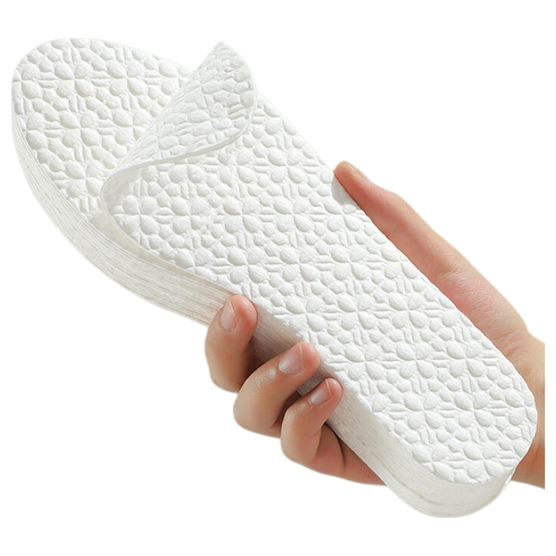 Nanjiren 20 Pairs High Polymer Disposable Insoles, Strong Sweat Absorption, Breathable, Non-Slip, Odor-Resistant, Comfortable, Thin, Barefoot, Military Training Size 41