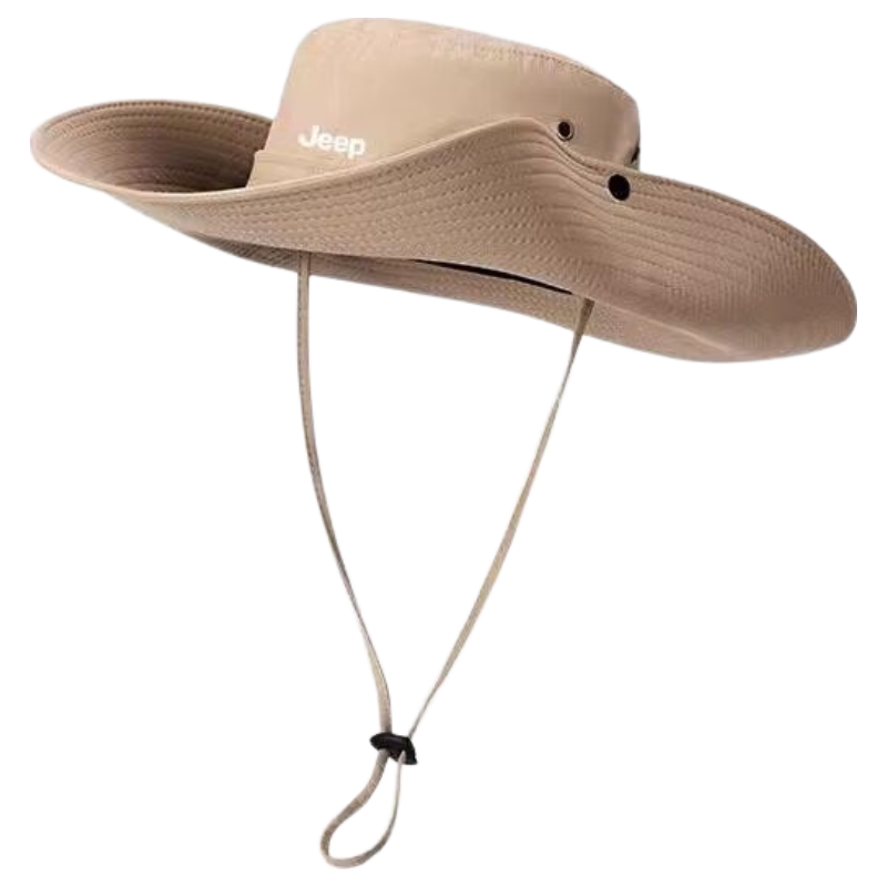 JEEP Women's Summer Outdoor Hiking Sun Hat Large Brim UV Protection Western Cowboy Hat