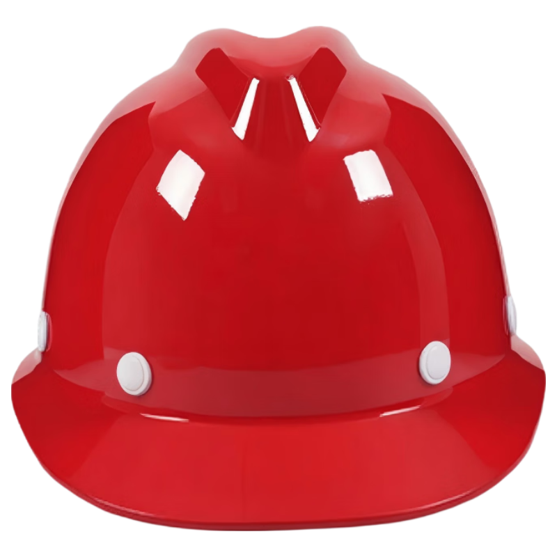 Huixiang JD Industrial Products Private Brand V-Shaped Fiberglass Safety Helmet Knob Type Red