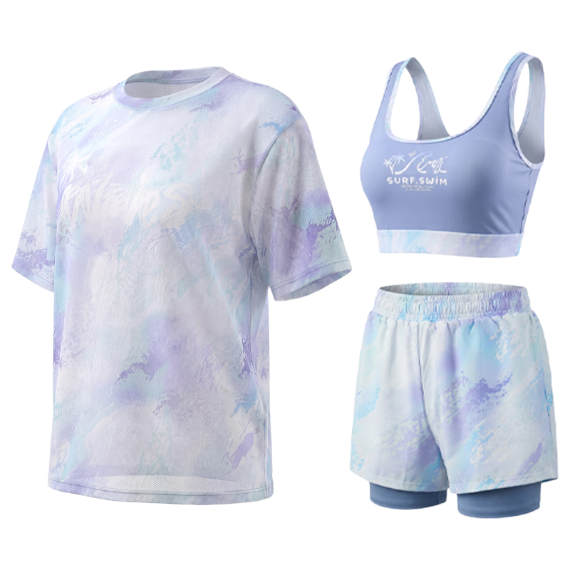361° Women's Three-Piece Swimsuit Set 2026 New Luxury Beach Vacation Loose Plus Size Swimwear Hot Spring