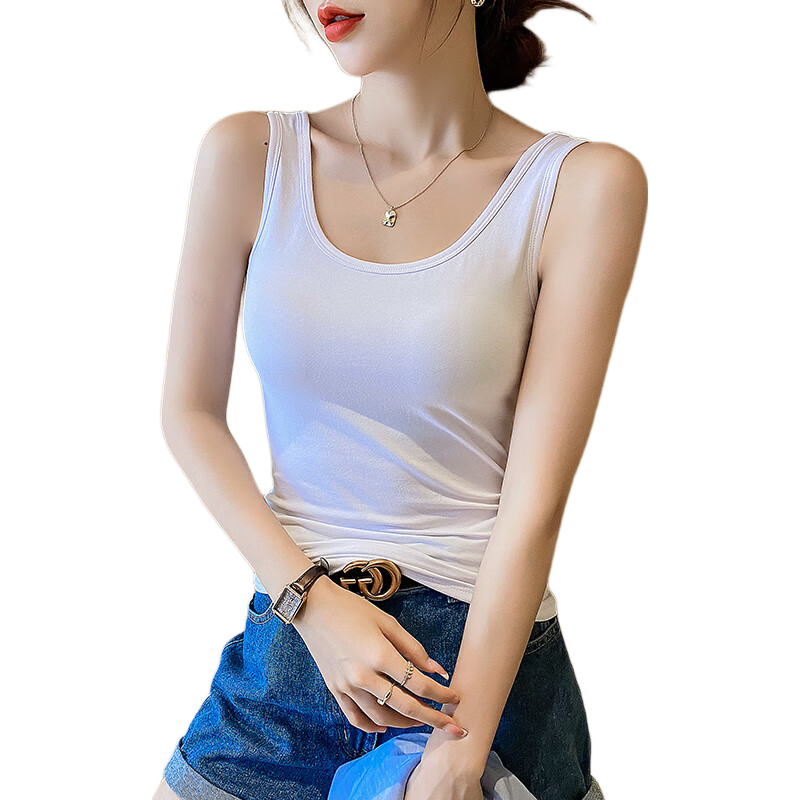 LangSha Camisole Tank Top for Women, Inner And Outer Wear, Lightweight Spring And Summer Undershirt, Sexy Back Design, Anti-Exposure