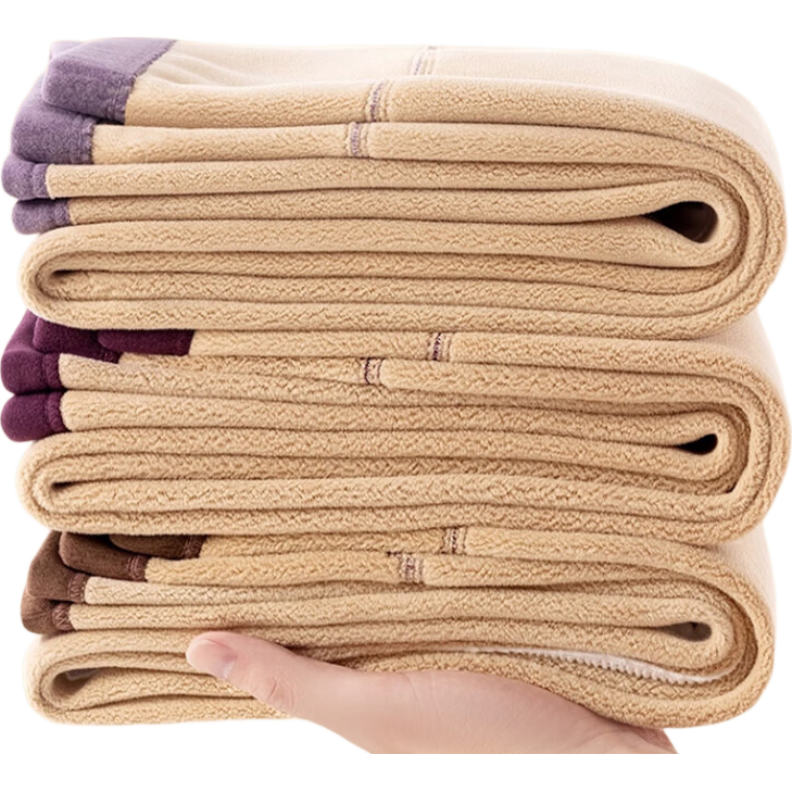 LangSha Women's Thermal Fleece-Lined Thick Winter Cotton Pants Plus Size Mid-Aged and Elderly Lamb Wool Long Johns