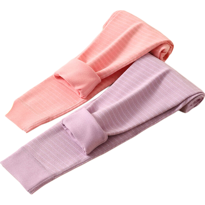 LangSha School Uniform Magic Children's Thermal Pants Wool Silk Heat-Retaining Fleece Girls' Middle and High School Autumn Home Pants