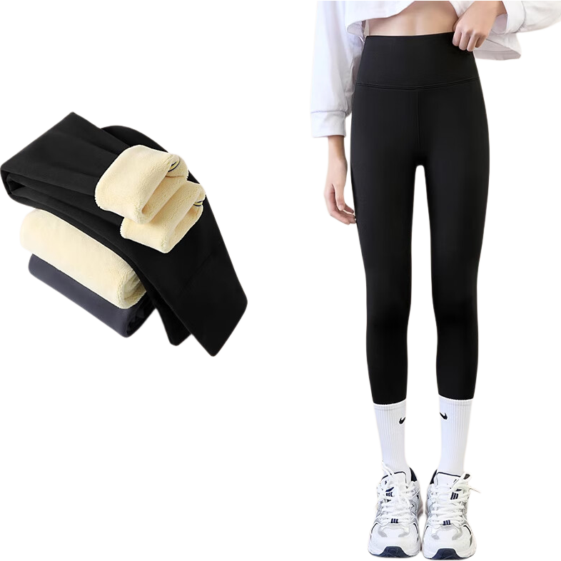 Zaisuo Sharkskin High-Waist Slimming Tummy Control Leggings for Women Autumn Winter Tight Sports Yoga Pants