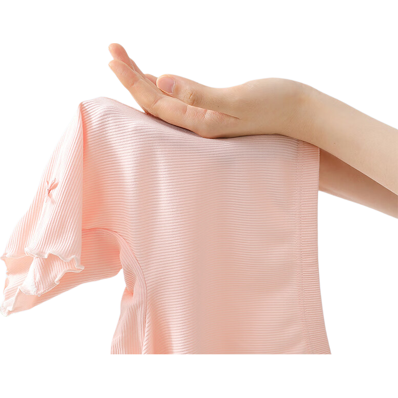 LangSha Girls' Anti-Exposure Safety Shorts, Summer Modal Girls' Underwear, Children's Two-In Ice Silk Shorts