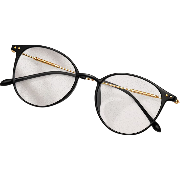 LOHO Lightweight Glasses for Women, Myopia Eyeglass Frames, Prescription Available, Blue Light Blocking, Slimming Effect for Large Faces, LH099014