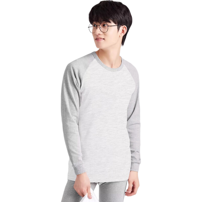 LangSha Boys' Cotton Thermal Underwear Set Autumn Winter Long Johns Youth Cotton Knitwear