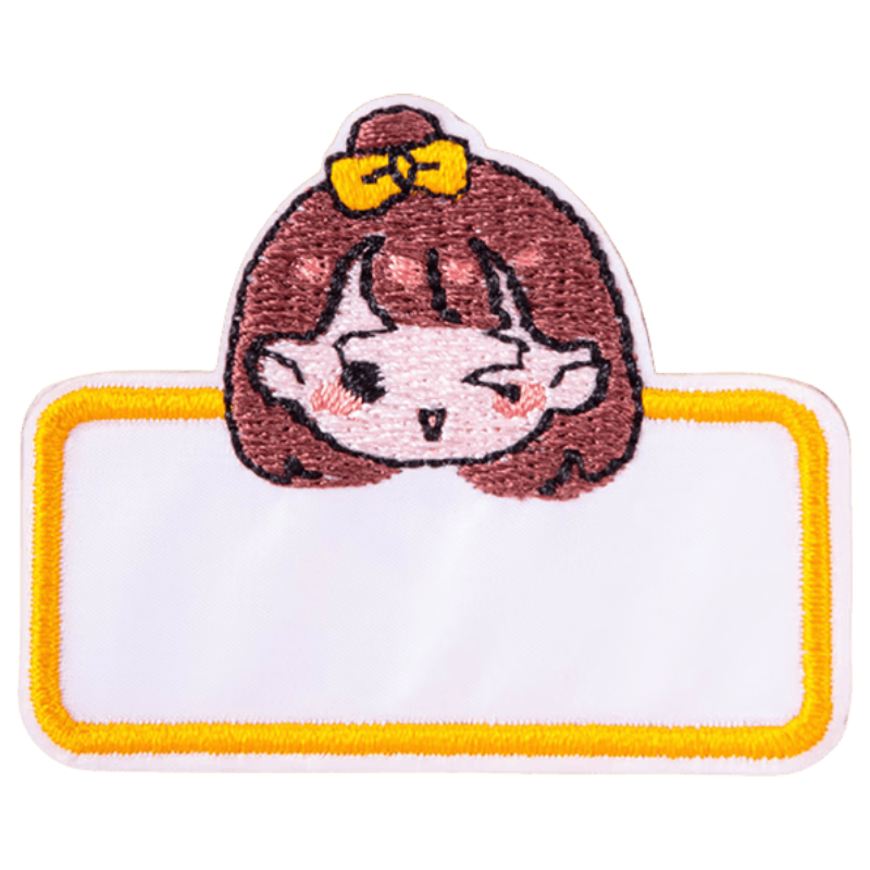 GOTOVAN Kindergarten Embroidered Name Labels Sewable Waterproof Baby Name Tags School Uniform Cloth Patches for Children Enrollment Hat Clothes Quilt Cartoon Student Number Stickers