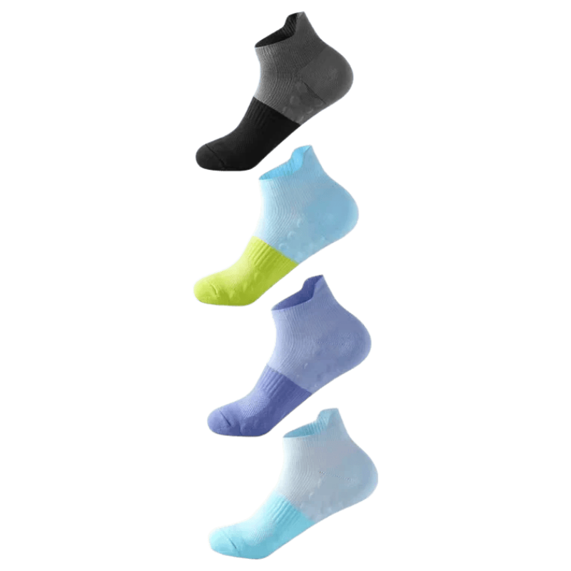 361° Sports Non-Slip Short Socks for Men and Women Running Socks Combo/4 Pairs One Size