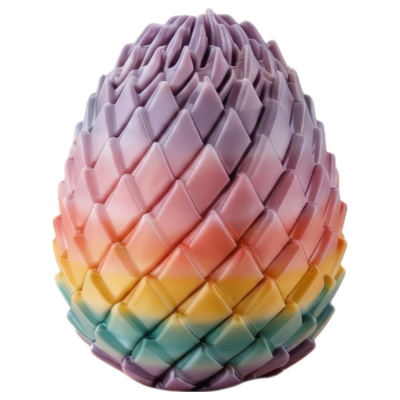 Lezhe Polygon 3D Printing Children's Educational Toy Desktop Ornament Stress Relief Spiral Folding Radish Tower Twisting Dragon Egg