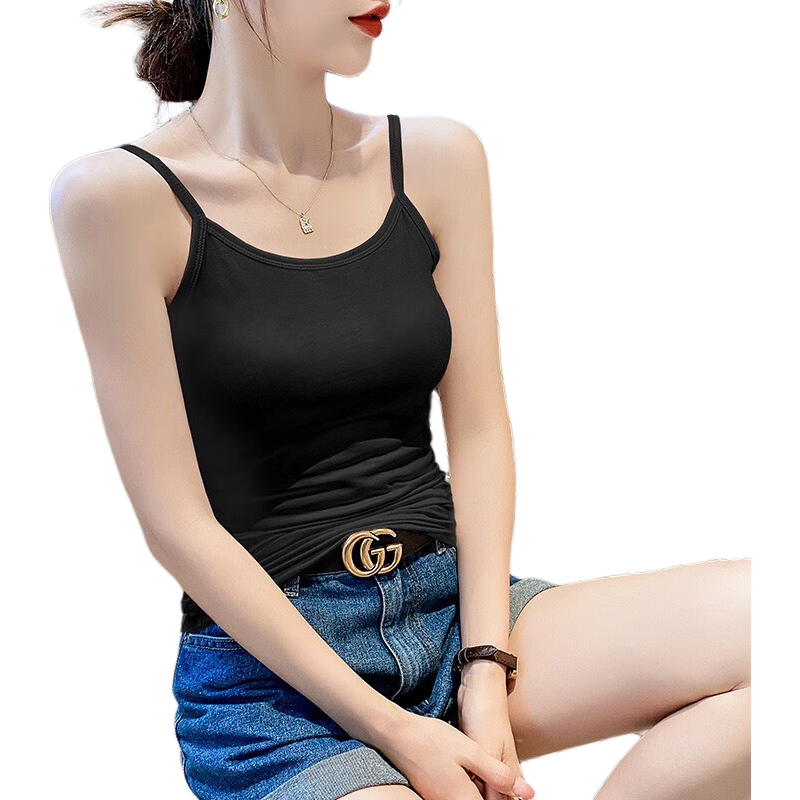 LangSha Camisole Tank Top for Women, Inner Or Outer Wear, Lightweight for Spring And Summer, Sexy Back Design, Anti-Exposure