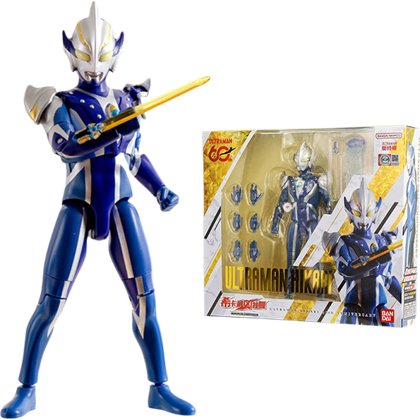 BANDAI Ultraman Hikari 20th Anniversary Sound Action Figure Boys Toy Children's Day Gift