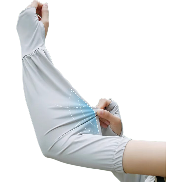Xueqiman Summer Sunscreen Ice Silk Arm Sleeves Women's Ultra-Thin Outdoor Cycling UV Protection Driving Sleeves