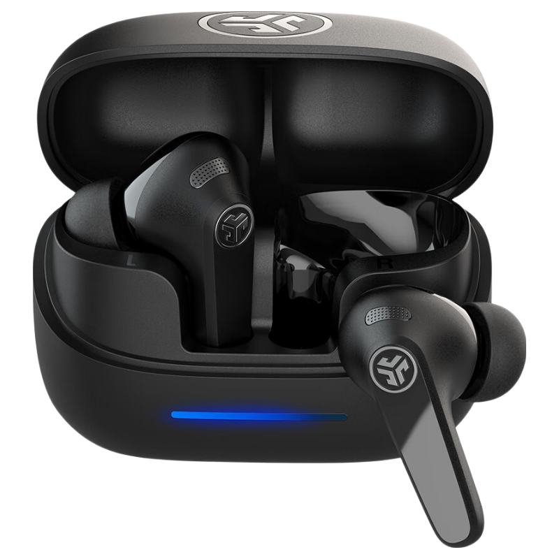JLab JBuds Pods ANC True Wireless Noise-Cancelling Bluetooth Earphones for Gaming And Music, In-Ear Design with Ultra-Long Battery Life, Compatible with Android And Apple Devices, Gift, Obsidian Black