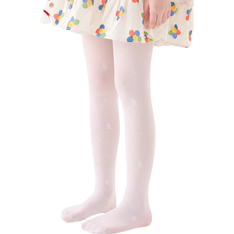 LangSha Children's Summer Thin Tights Baby Leggings White Anti-Mosquito Dance Stockings Spring and Autumn Ultra-Thin Girls Pantyhose