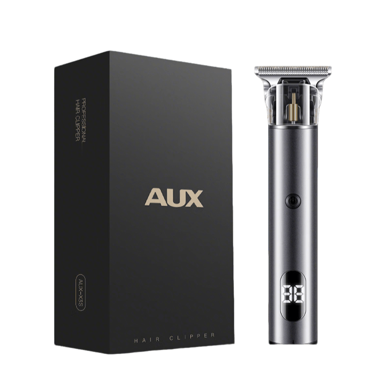 AUX Hair Clipper, Electric Trimmer for Shaving Head, Adult Home Use Self-Trimming Tool, Men's Carving Trimmer, Haircutting Device, Shaved Head Self-Haircut Machine for Childre