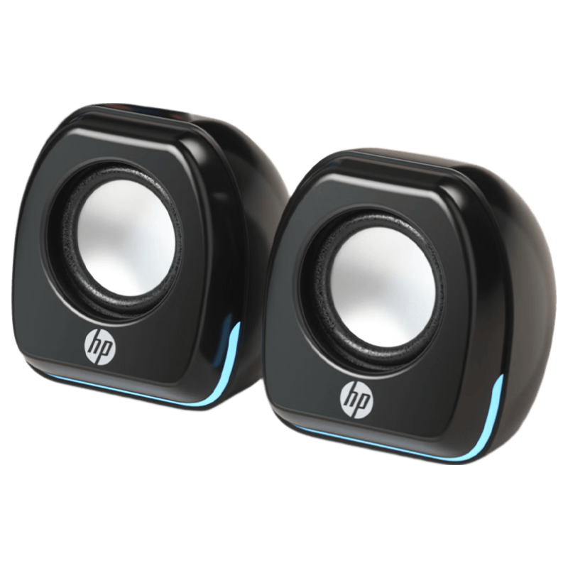 HP 2113 Wired Mini Desktop Computer Speakers Multimedia Laptop Desktop Classic Black