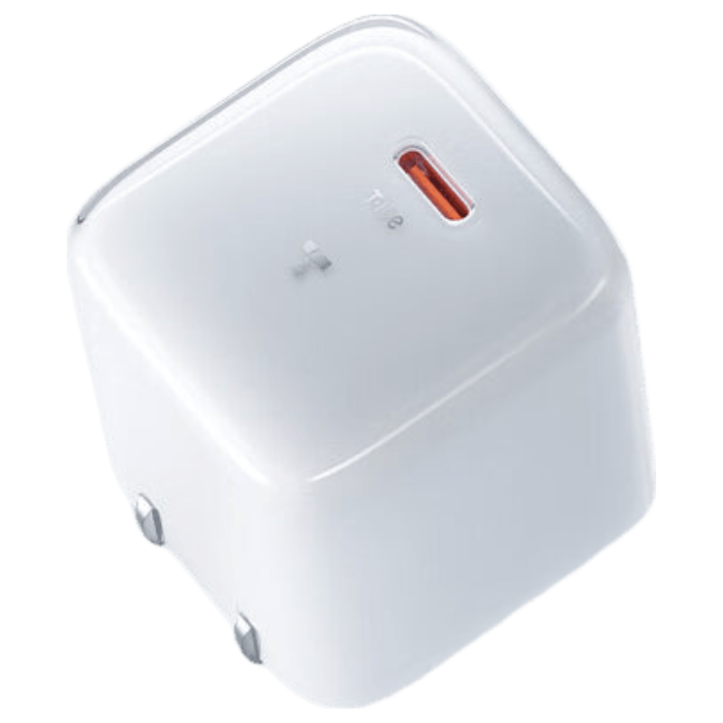 Torras Mini Ice Cube [Ultra Portable | Low Temperature Fast Charging] Apple 17 Pro Max Charger Adapter Original iPhone 16 Charger 35W GaN Low Temperature Fast Charging PD Kit