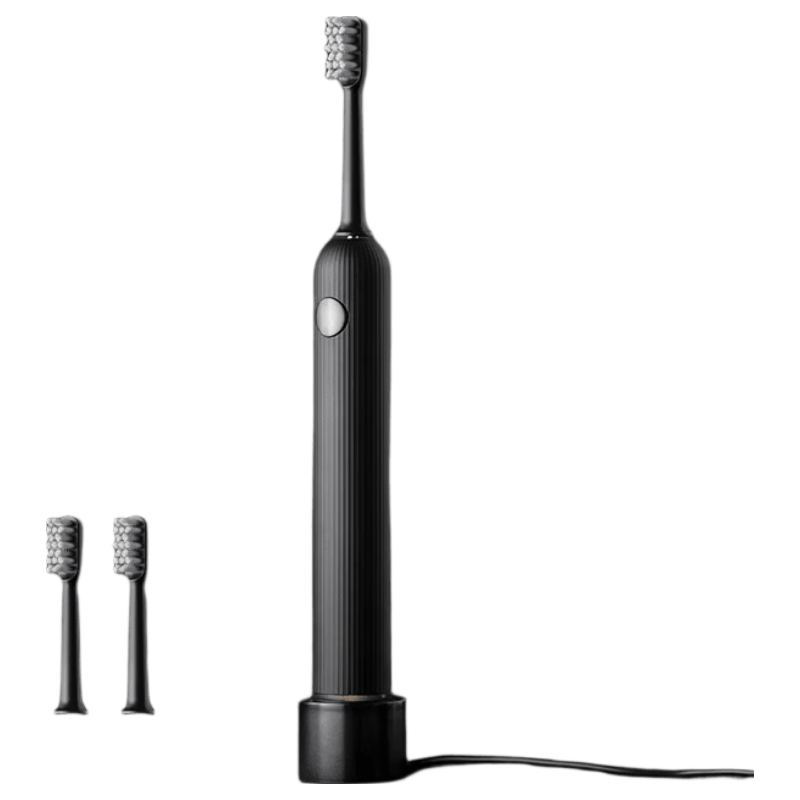 HuaShang [Price Protection 618] F1 Sonic Electric Toothbrush Adult Couples Set Gift for Boyfriend and Bestie F1 Black Single with Replacement Brush Head