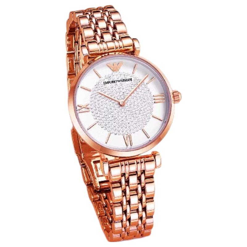 EMPORIO ARMANI Starry Sky Ladies' Watch, Quartz Fashion Wristwatch for Women, Birthday Gift for Girlfriend, AR11244