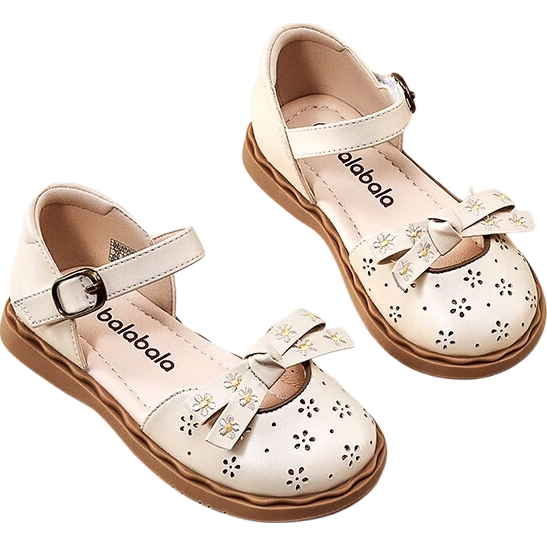 BALABALA Kids Princess Shoes Girls Sandals 2025 Summer Sweet Bow Hollow Out 208225141010