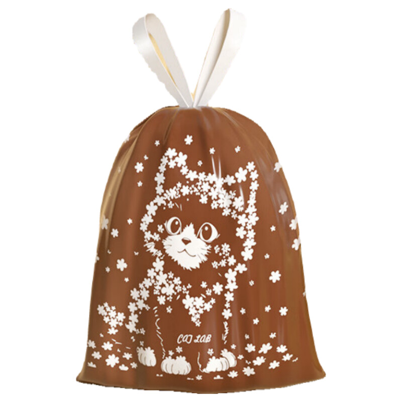 OKISS Household Thickened Tear-Free Drawstring Trash Bags, Printed, Double-Sided, 160 Pieces, 2-Layer, 45x45cm