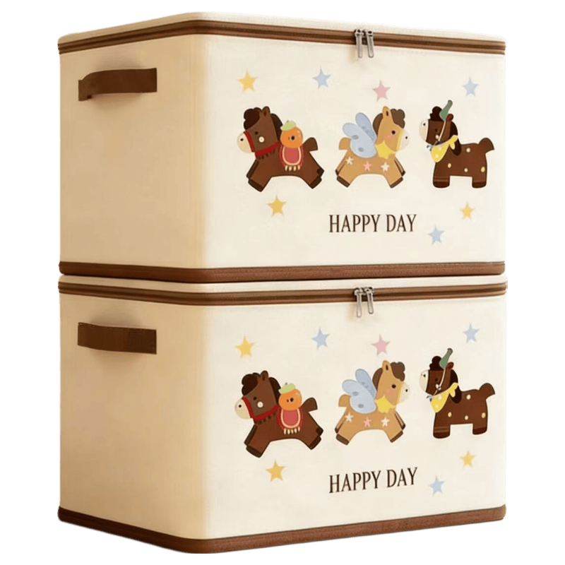 Hakkai Bird Large Capacity Fabric Storage Box for Clothes, Bedding, Wardrobe Organizer, Storage Container, Multi-Purpose Storage Box