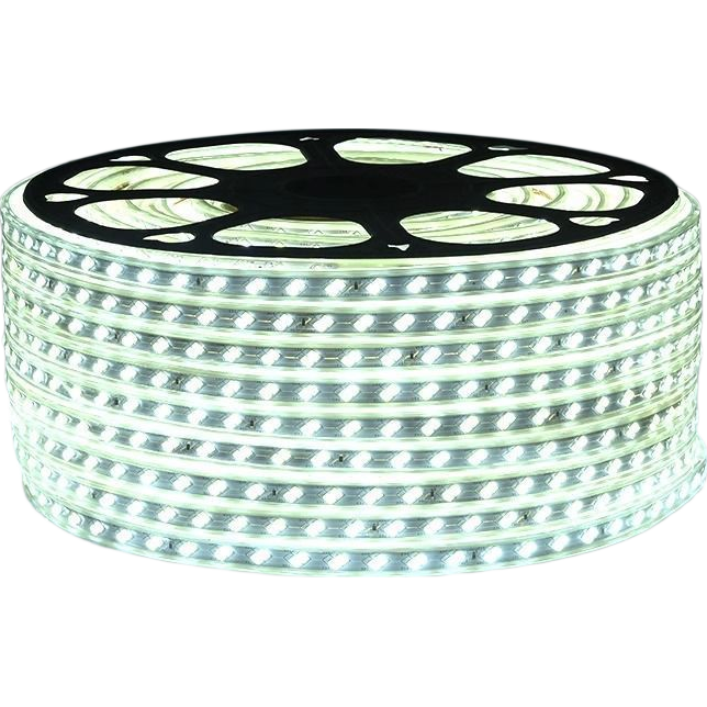 Bote LED Strip Light 220V Outdoor Waterproof Light Bar Outdoor Living Room Ceiling Soft Light Strip 120 LEDs 5m Pack - White Light