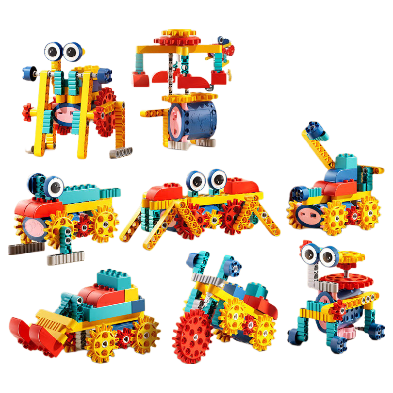 Wozhi Children's Educational Gear Electric Building Blocks Toy for Boys And Girls Ages 6-12 Birthday Gift