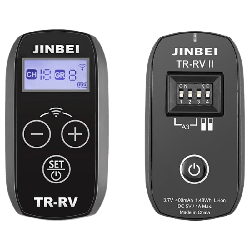 JINBEI JINBEI Digital Flash Trigger Studio Flash Photography Studio 2.4GHz Wireless Trigger Universal Version for DSLR Cameras TR-A3 Universal Model (Transmitter + Receiver)