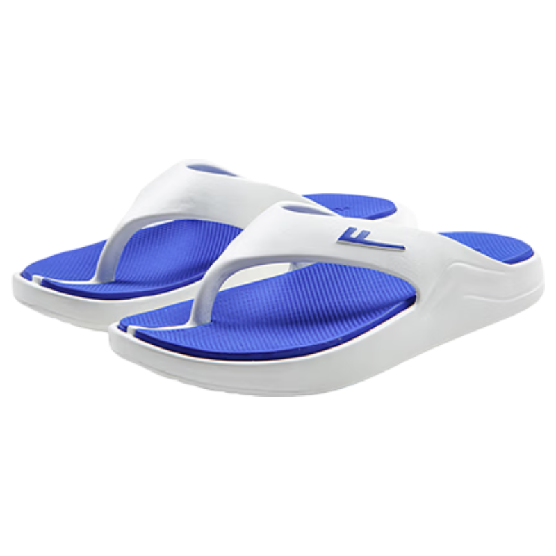 Warrior Official Summer 2026 Outdoor Cushioned Flip Flops Men White Blue Size 42-43