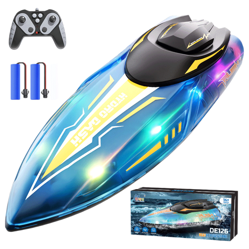 LIVING STONES Remote Control Boat Children's Toy for Boys 6-12 Years High-Speed Electric Yacht Model Waterproof Birthday Gift