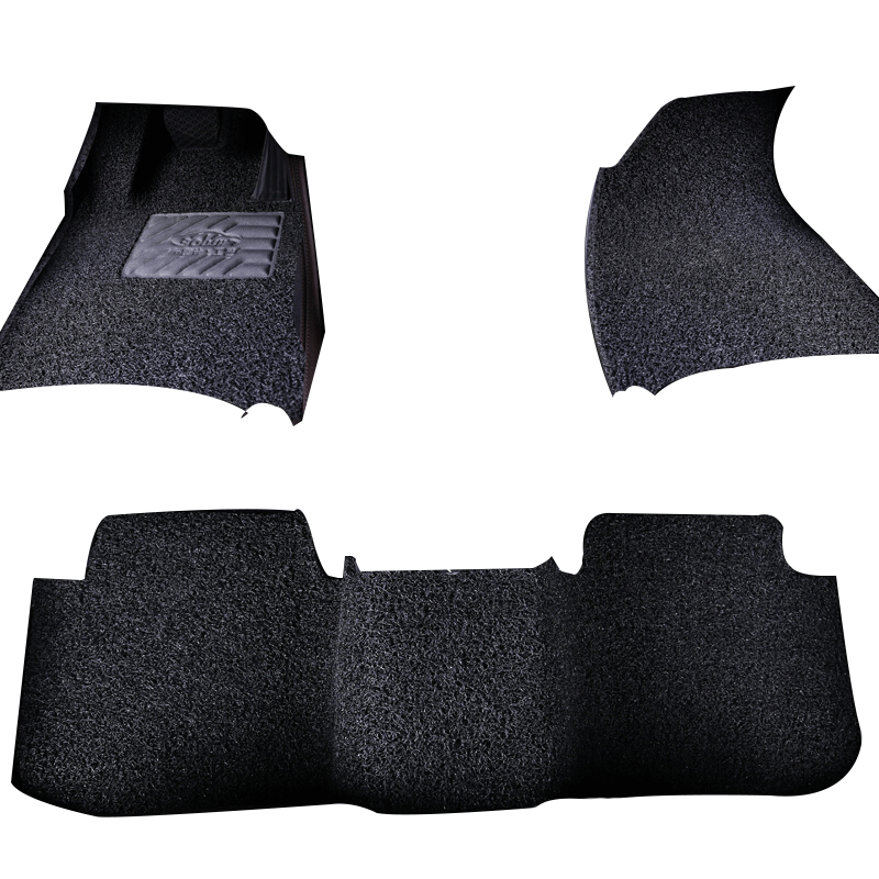 Buleishen Car Floor Mats, Universal for Five-Seat Vehicles, Self-Cut Loop Pile Car Mats, Durable And Easy to Clean, Black