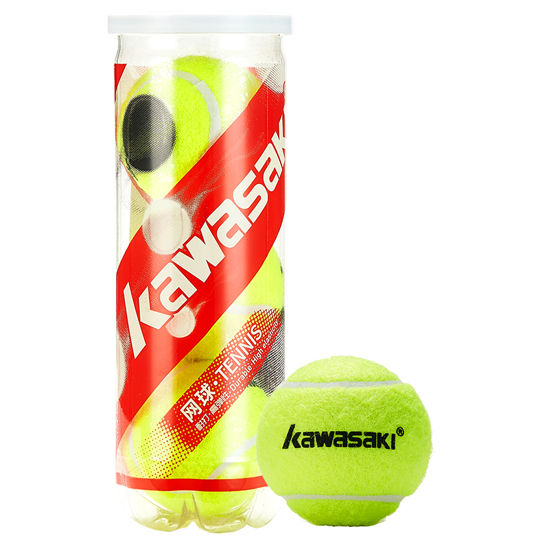 KAWASAKI Tennis Practice Balls, Set of 3, KT-80