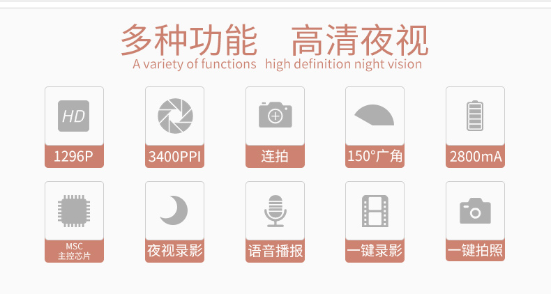 执法专家 V2 高清红外夜视记录仪 官方标配16G-京东
