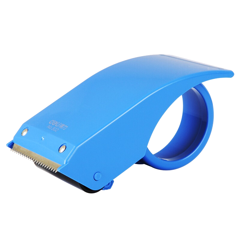 Deli Plastic Tape Dispenser Packing Tape Base for Tape Width up to 60mm with Stainless Steel Sharp Blade Office Supplies Color Random 802