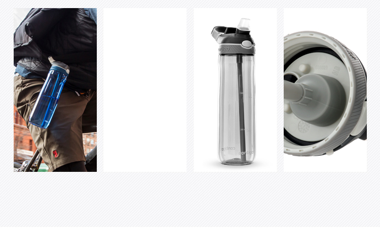 Contigo Single-Wall Sports Straw Bottle Summer Outdoor Large Capacity Sports Water Bottle 1000ml Wine Red HBC-ASH133 3