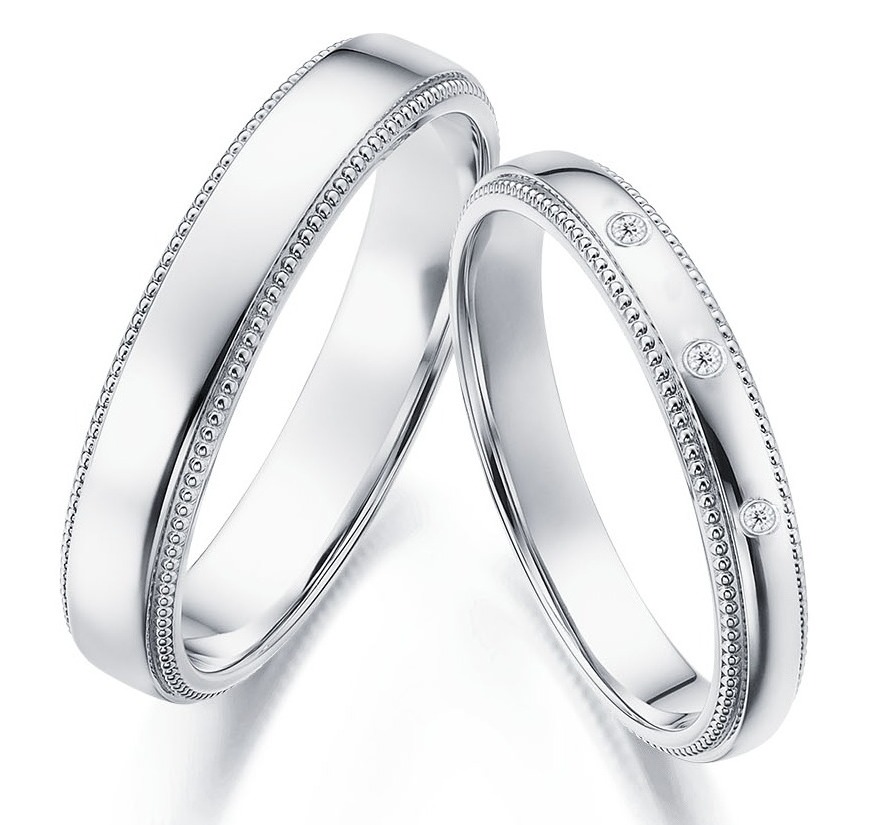pt950白金钻石戒指婚戒一对男女款(重金版) 铂金对戒 预定 手寸留言