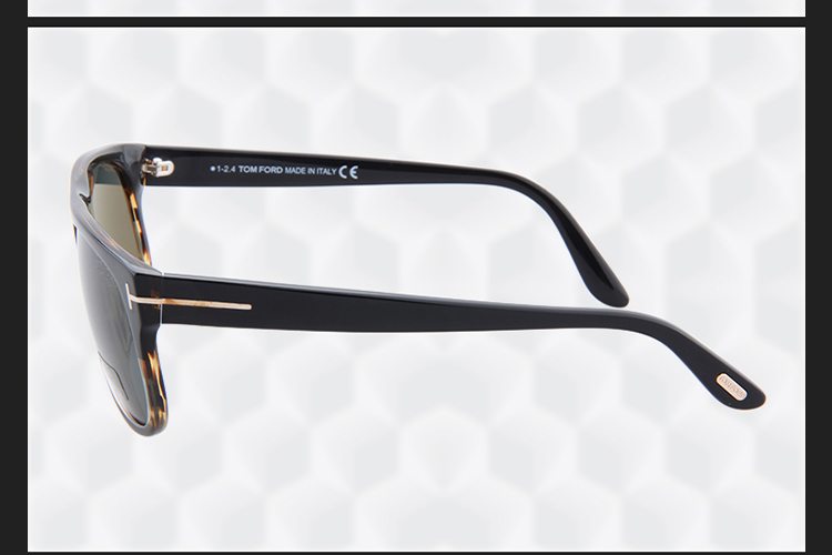 tom ford 汤姆福特男女款偏光太阳镜 tf375 05r黑 玳瑁色镜框 灰色