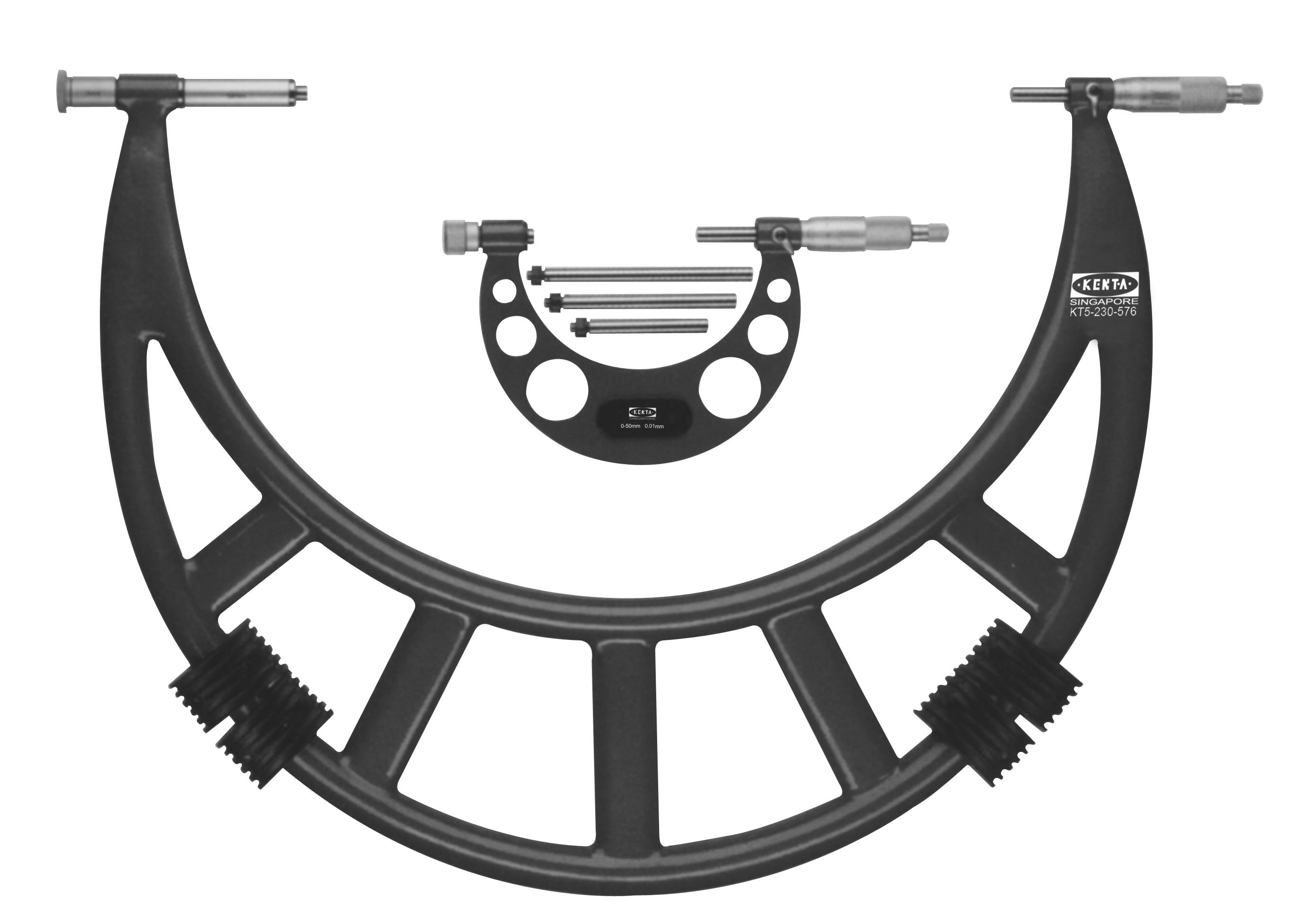 德国克恩达(kenta)kt5-230-570 换测砧式外径千分尺-京东
