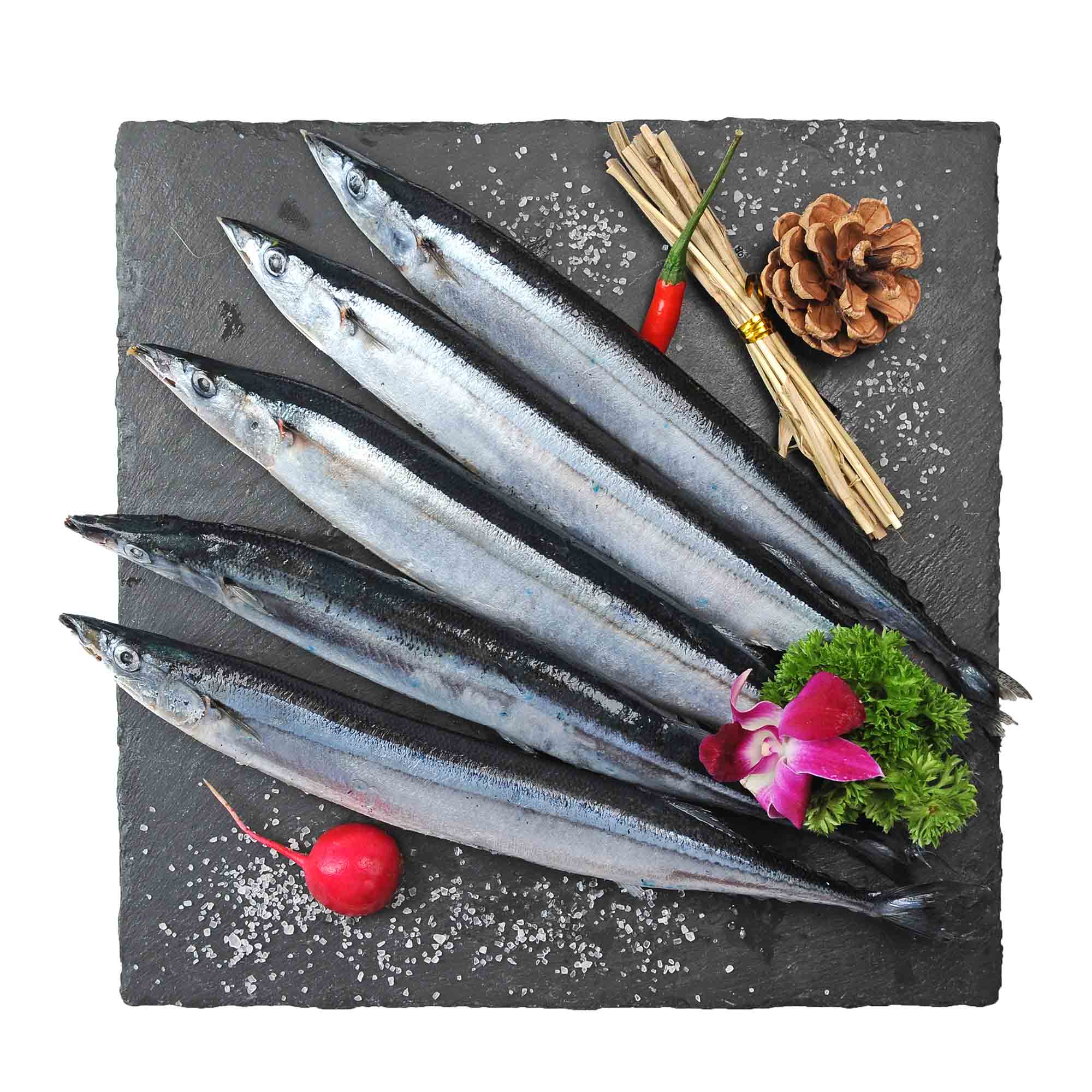 纯色本味 冷冻俄罗斯精品秋刀鱼 500g/袋 4-5条 自营 生鲜 烧烤食材