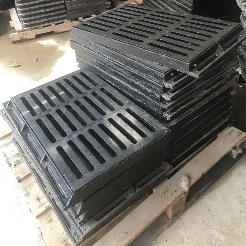 雨水箅子格栅方形窖井盖下水道盖板市政小区井盖 雨水篦子450*750轻型