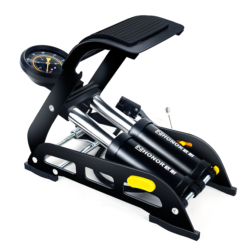 HONOR N Foot Pump, High-Pressure Portable Bicycle Electric Bike Motorcycle Car Pedal Air Pump