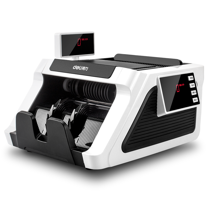 Deli Money Counter, Portable Counterfeit Detector, Supports New RMB, Bank-Grade Cash Register for Commercial And Home Use, National Standard Class C, Rechargeable And Portable, 2170mAh Battery