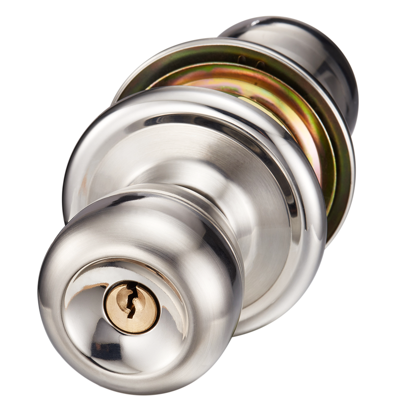 Fly.Globe Spherical Lock, Indoor Bedroom Door Lock, 304 Stainless Steel Ball Lock, with Double Latch