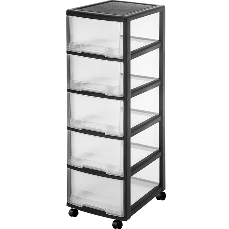 JEKO&JEKO Drawer Storage Cabinet, Bedside Table, Storage Cabinet, Toy Storage Cabinet, Gap Cabinet, Five-Drawer Chest, Storage Box, Five Layers