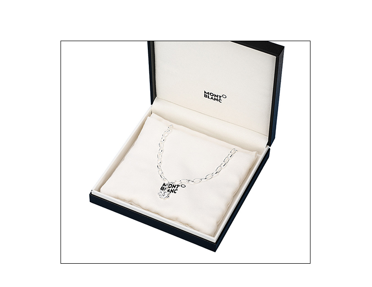 万宝龙 4810经典系列六角星女士银色项链 118528【行情,报价,价格