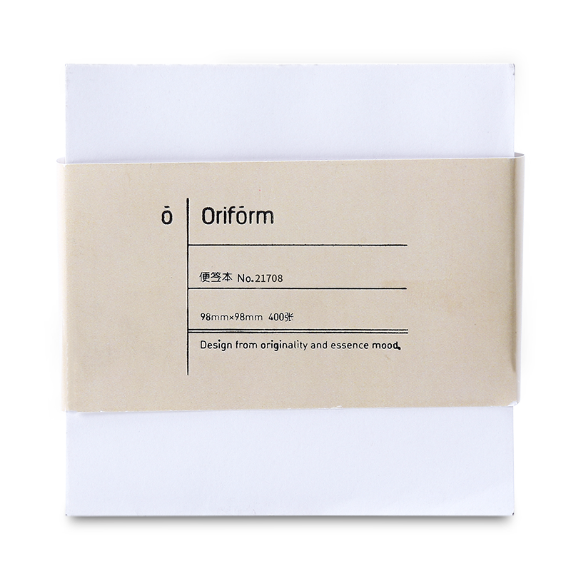 Deli, 400 Sheets, 98*98mm, Simple White Notepad, Memo Pad, Sticky Notes, Office Supplies, 21708